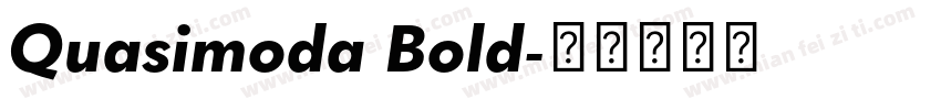 Quasimoda Bold字体转换